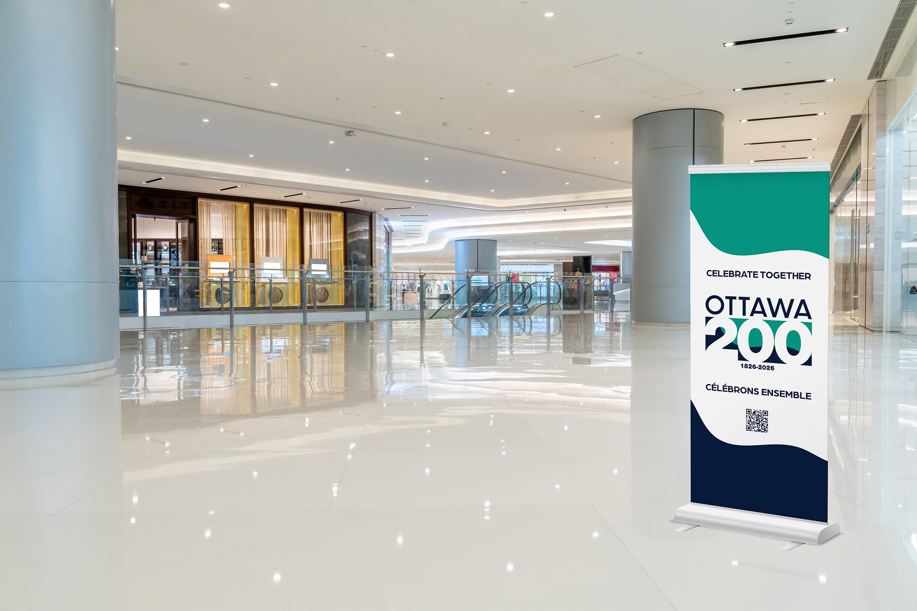 Lobby Display Retractable Banner